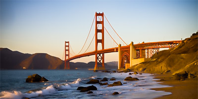 photograph of baker beach