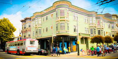 photograph of Haight-Ashbury street