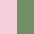 Pure light pink on one side, pure light green on the other