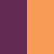 Pure purple on one side, pure orange on the other