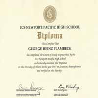 High School diploma
