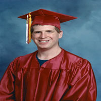 Graduation picture enhanced
