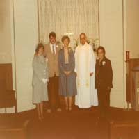 Faded wedding picture