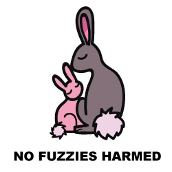 No Fuzzies Harmed. None of our products are tested on animals.