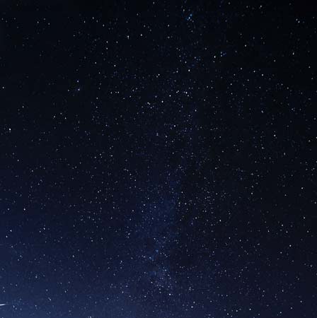 A distant galaxy seen in the winter sky.