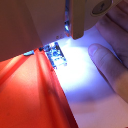 Sewing Mercy Overwatch skirt panels