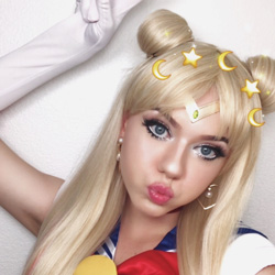 Sailor Moon wig and buns hair tutorial