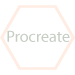 Hexagonal Procreate logo