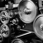 Custom gearing repaired at our shop.