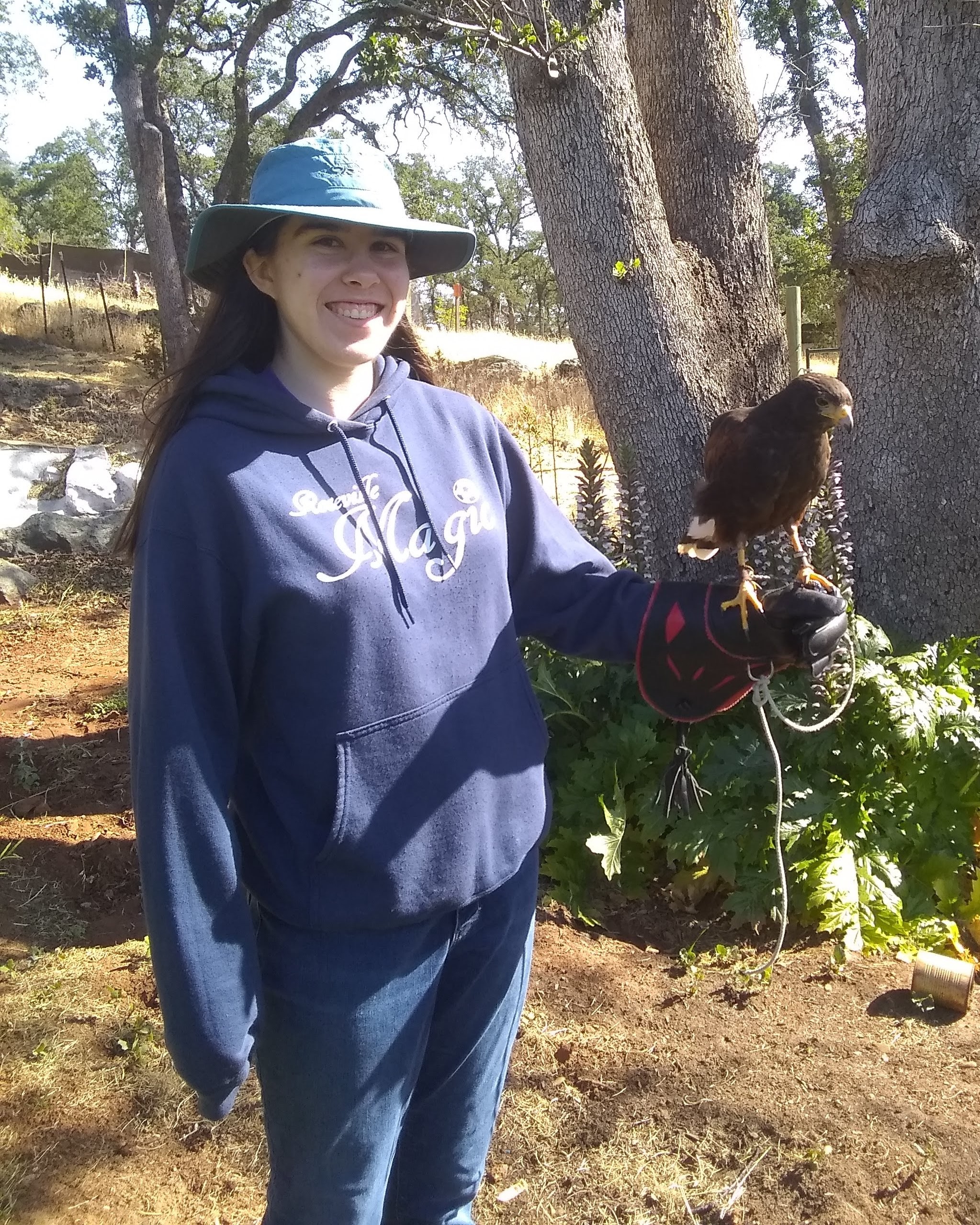 Picture of me outdoors with a hawk