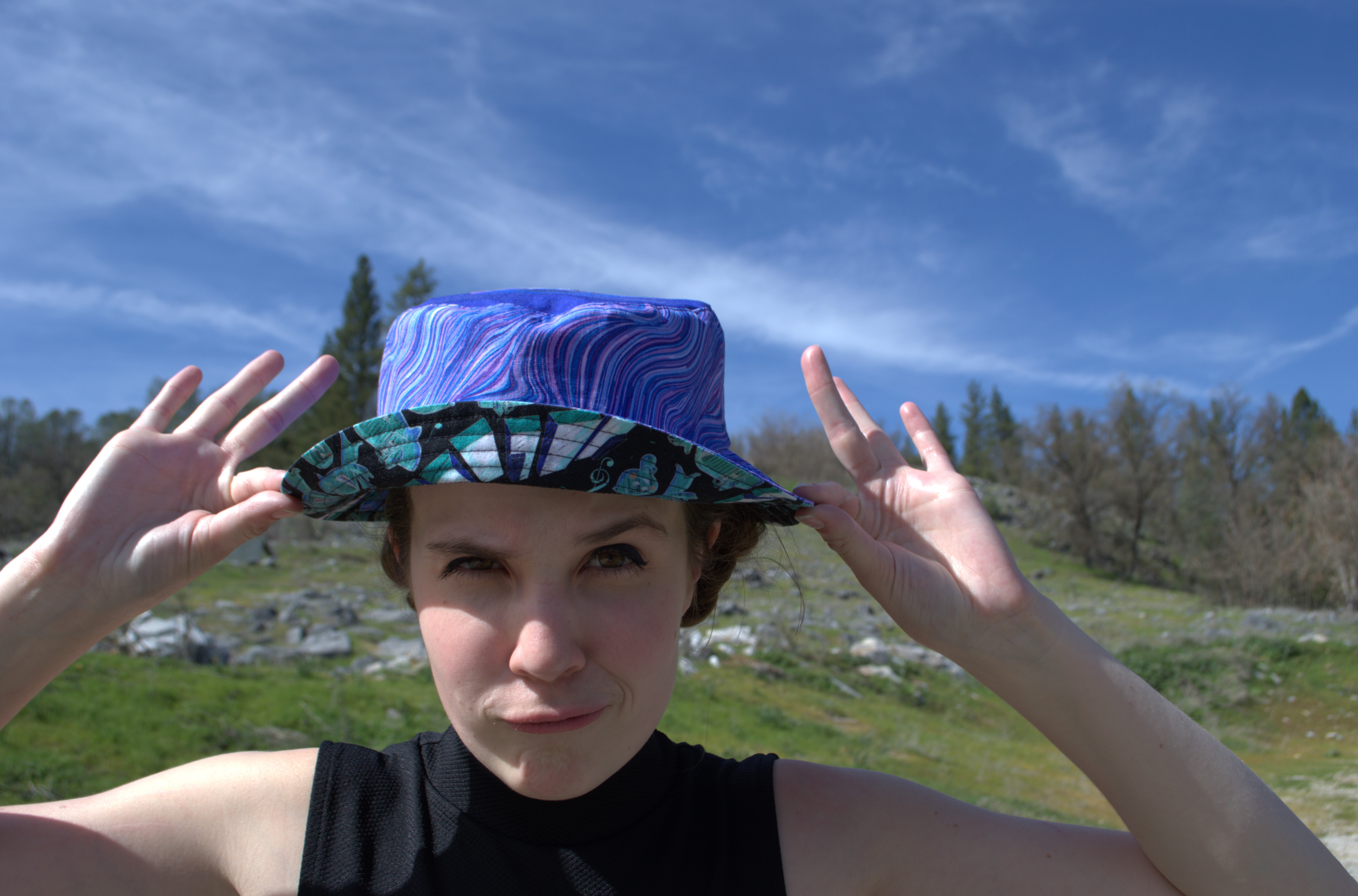 Picture of Victoria making a silly face.