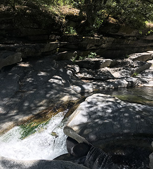 rocky waterfall