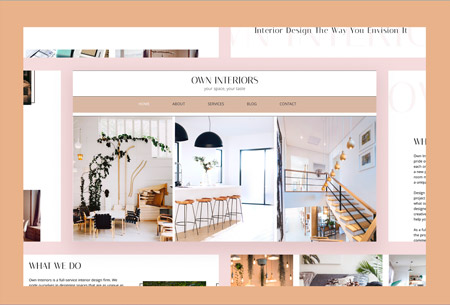Own Interiors website project