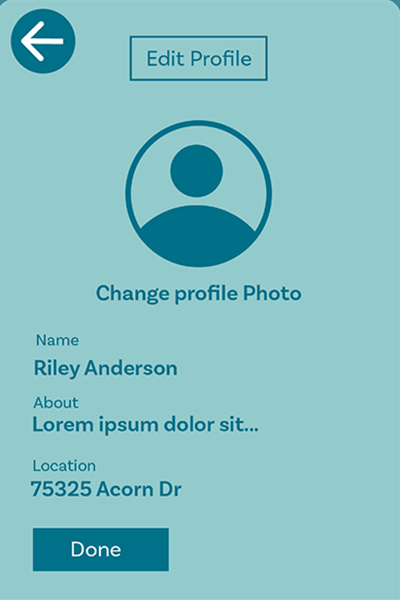 edit profile page design