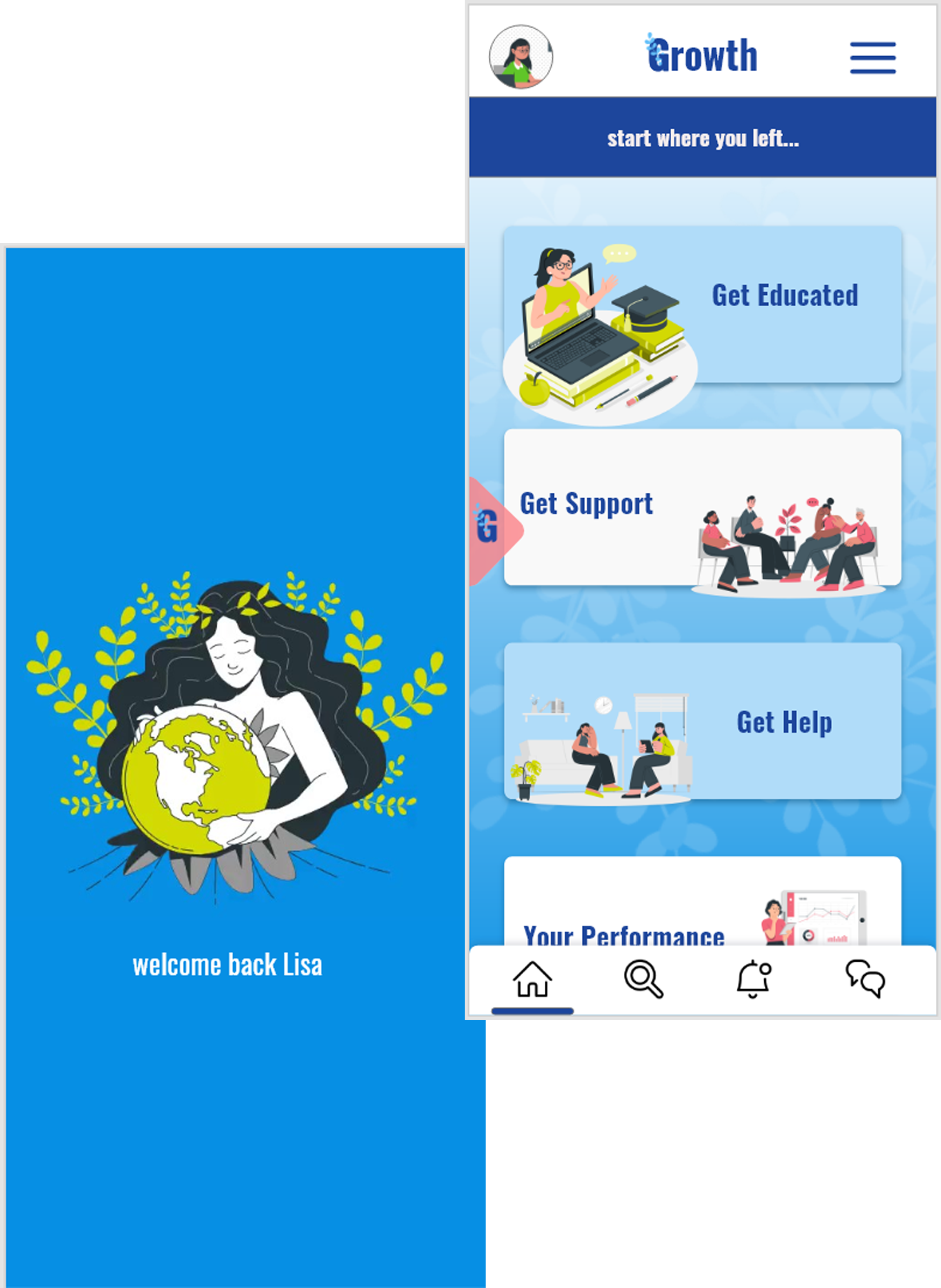 dark mood design of kidcode website
