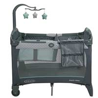  a portable baby crib