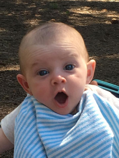 baby making a funny face
