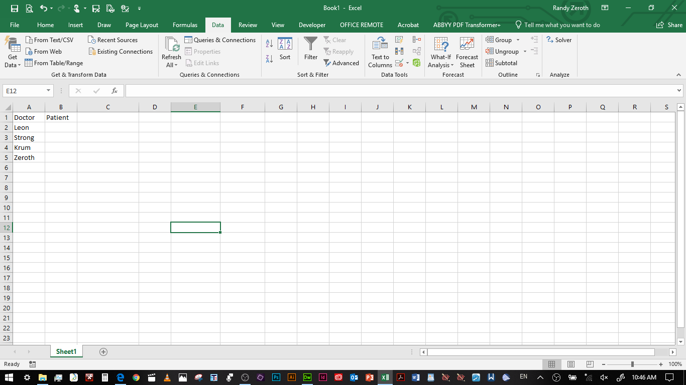 picture of an excel spreadsheet
