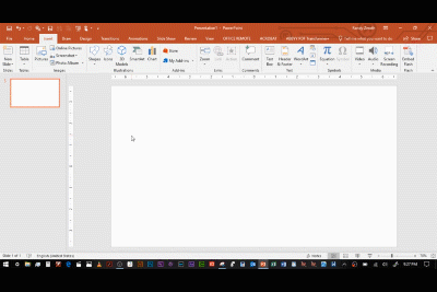 Animated GIF of PowerPoint shape tools.
