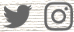 twitter logo, instagram logo.