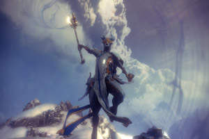 Oberon swinging his mace