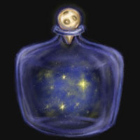 Potion in a bottle